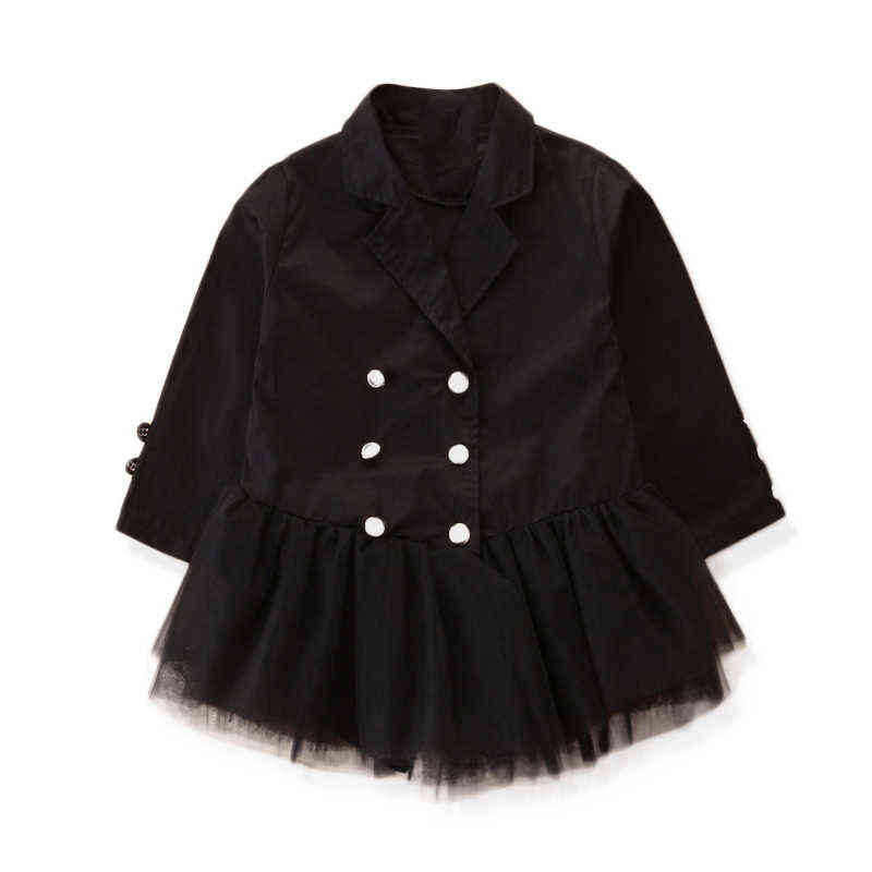 Infant Children Clothes Baby Girls Long Sleeve Formal Lace Dress Suit Skirt Get Together Clothes Casual Suit Dress Y220510