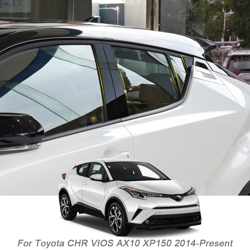 8PCS Car Window Center Pillar Sticker PVC Trim Anti-Scratch Film For Toyota CHR VIOS AX10 XP150 2014-Present Auto Accessories, Black
8PCS Car Window Center Pillar Sticker PVC Trim Anti-Scratch Film For Toyota CHR VIOS AX10 XP150 2014-Present Auto Accessories, Black