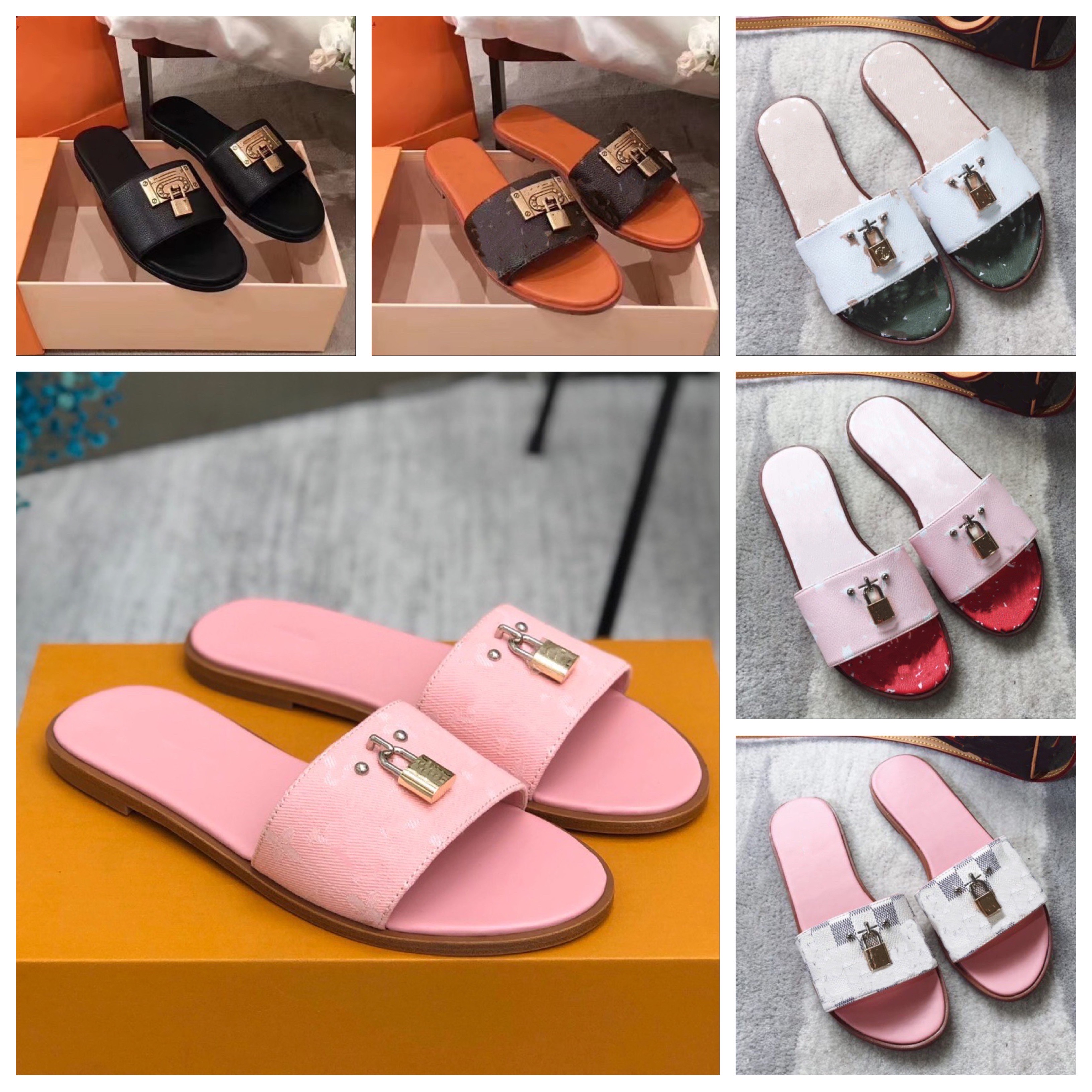 Designer Women Classic Slippers Sexy Summer Luxury Flat Lock Mule Checkered Slides Flip Flops Womens Beach Outdoor Party Sandals Size 35-42, Additional box
Designer Women Classic Slippers Sexy Summer Luxury Flat Lock Mule Checkered Slides Flip Flops Womens Beach Outdoor Party Sandals Size 35-42, Additional box