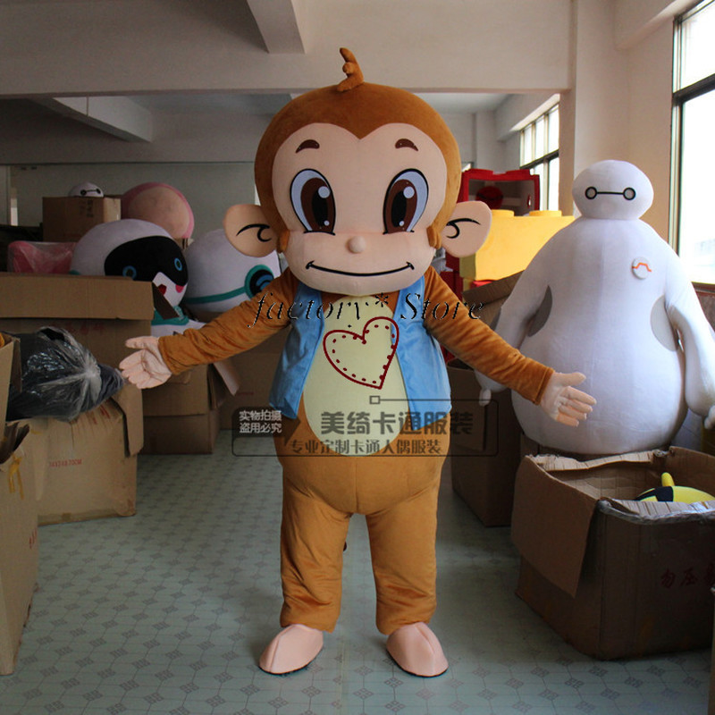 Mascot doll costume Vest Monkey Cartoon Costumes Walking Performance Doll Costume Propaganda Show Doll Clothing Mascot Costume
Mascot doll costume Vest Monkey Cartoon Costumes Walking Performance Doll Costume Propaganda Show Doll Clothing Mascot Costume