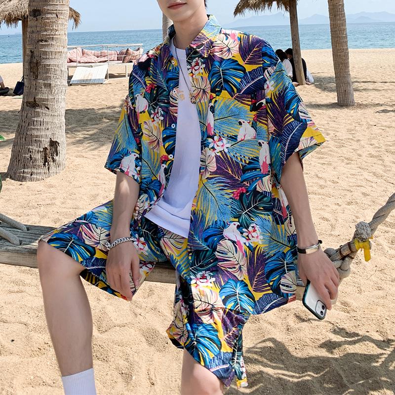Men's Casual Shirts Male Shorts Short Sleeve Printed Shirt Set Of Beach Clothes Travel Wear Match Hawaiian ShirtMen's, No. 7 color
Men's Casual Shirts Male Shorts Short Sleeve Printed Shirt Set Of Beach Clothes Travel Wear Match Hawaiian ShirtMen's, No. 7 color