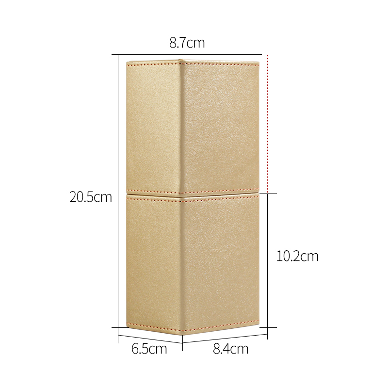MAANGE Makeup Brushes Holder PU Leather Travel Cosmetic Bag Case Organizer Pens Tube Cup Container Solid Tool 220722