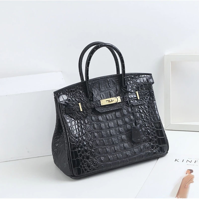 Luxury handbagForeign Trade Bag Female 2022 New Live Crocodile Pattern Birkin Bag European and American Tote Shoulder Crossbody, Pink
Luxury handbagForeign Trade Bag Female 2022 New Live Crocodile Pattern Birkin Bag European and American Tote Shoulder Crossbody, Pink