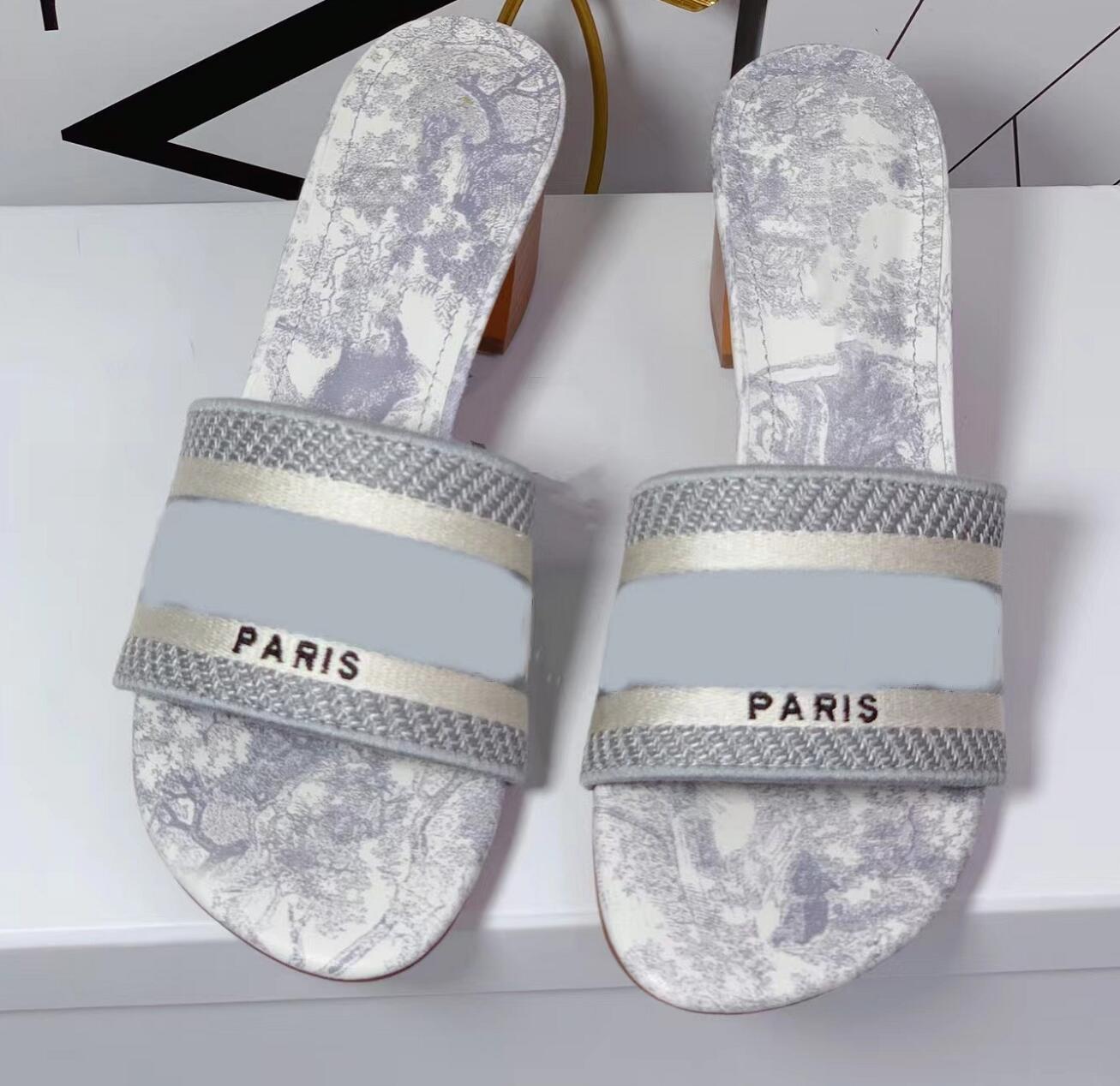 Classic Embroidery High Heel Slippers Top Quality Women Chunky Heels Sandals Beach Shoes Luxury Womens Summer Slipper Dress Sandals Fashion Slides, Not for individual sale
Classic Embroidery High Heel Slippers Top Quality Women Chunky Heels Sandals Beach Shoes Luxury Womens Summer Slipper Dress Sandals Fashion Slides, Not for individual sale