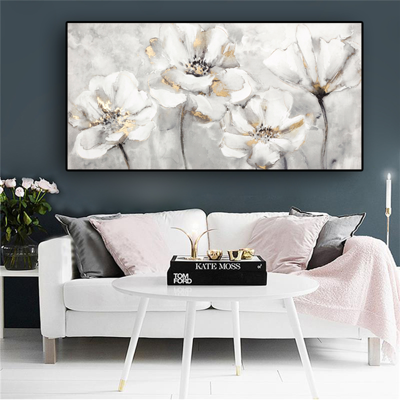 White Flower Abstract Oil Painting on Canvas Posters and Prints Canvas Painting Cuadros Wall Art Picture for Living Room Decor
White Flower Abstract Oil Painting on Canvas Posters and Prints Canvas Painting Cuadros Wall Art Picture for Living Room Decor