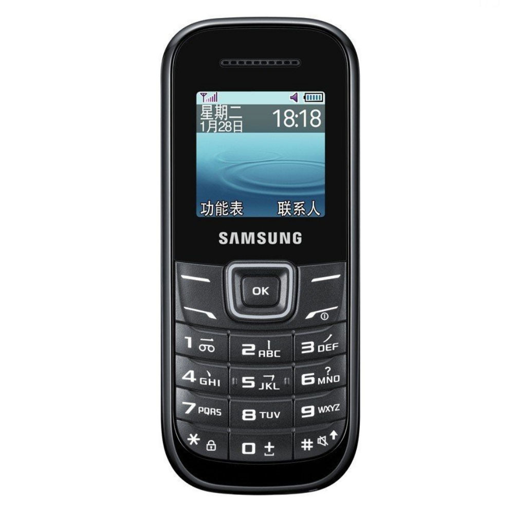 Original Refurbished Cell Phones Samsung E1200 Senior Student Straight Button Small mobile phone, Black
Original Refurbished Cell Phones Samsung E1200 Senior Student Straight Button Small mobile phone, Black