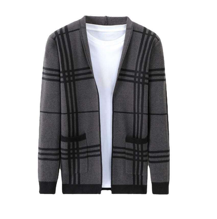 Men's Sweaters Spring and autumn new knitted cardigan men Korean version trend slim casual knitted sweater men's thin sweaters coat