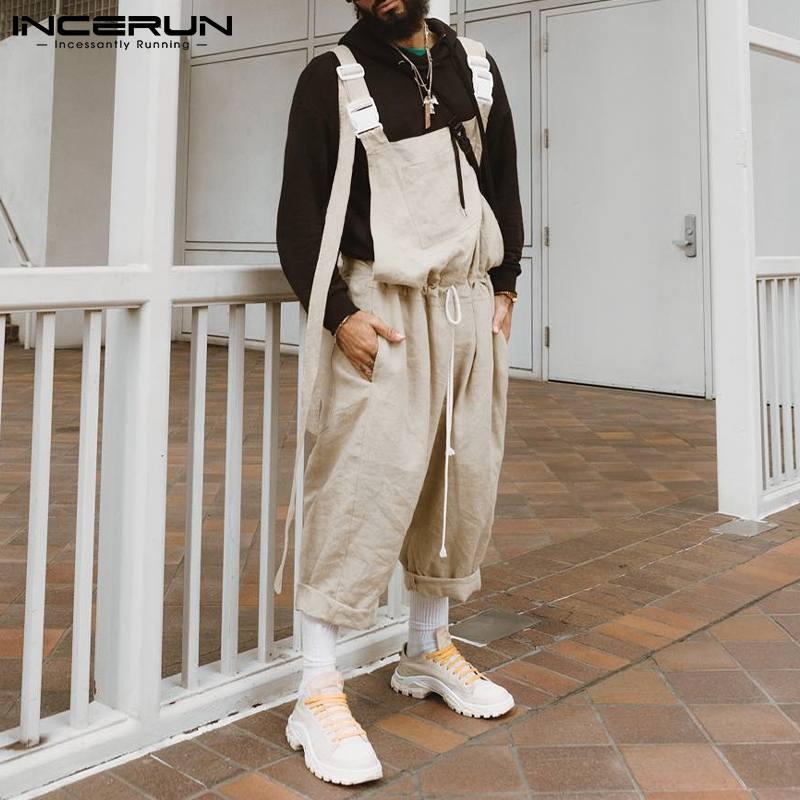 Men's Pants Solid Color Comfortable Long Rompers INCERUN Male All-match Simple Leisure Baggy Straps Jumpsuits S-5XL 2022, Black
Men's Pants Solid Color Comfortable Long Rompers INCERUN Male All-match Simple Leisure Baggy Straps Jumpsuits S-5XL 2022, Black