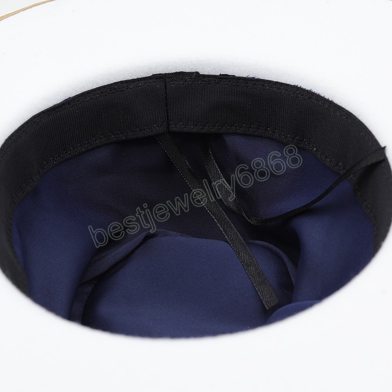 Feather band Felt Fedora Hats for Women Wide Brim Men Formal Jazz Hats Panama Church Wedding Dress Hat chapeu feminino