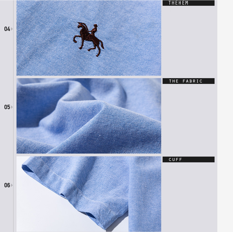 Summer Short Sleeve Turndown Collar Regular Fit Oxford Fabric 100% Cotton Excellent Comfortable Business Men Casual Shirts 220322