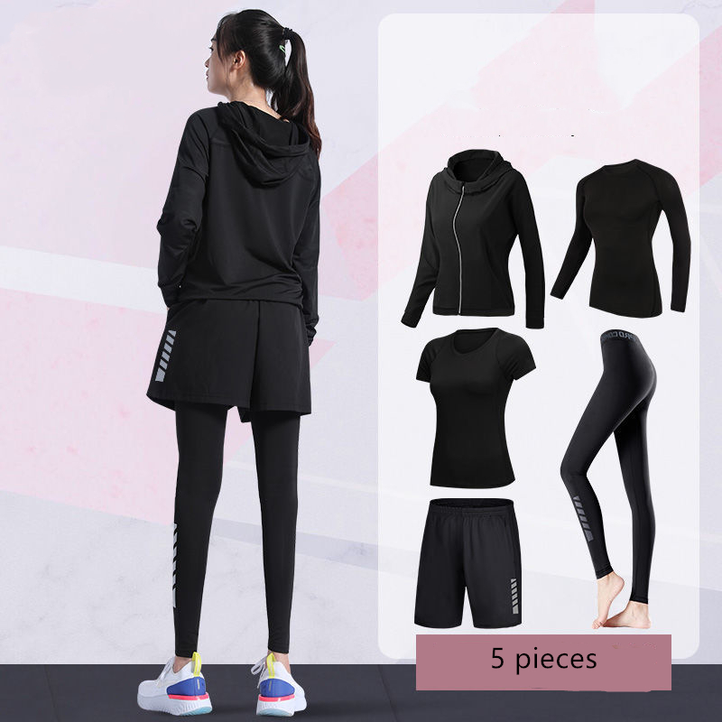 Active Sets Running Set Women Sport Suit Yoga Tights Quick Dry Fit Jogging Training Sportswear Workout Female Gym Fitness Tracksuits Clothes 220826, 5 pieces-5
Active Sets Running Set Women Sport Suit Yoga Tights Quick Dry Fit Jogging Training Sportswear Workout Female Gym Fitness Tracksuits Clothes 220826, 5 pieces-5