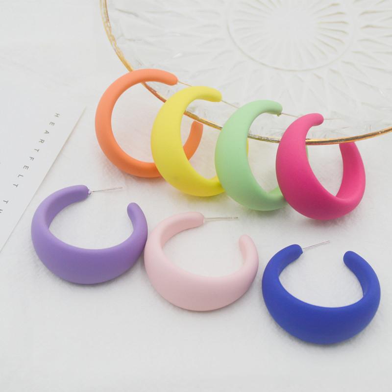 Stud C-shaped Acrylic Earrings For Women 2022 Korean Fashion Macaron Candy Circle Dangle Drop Jewelry
Stud C-shaped Acrylic Earrings For Women 2022 Korean Fashion Macaron Candy Circle Dangle Drop Jewelry