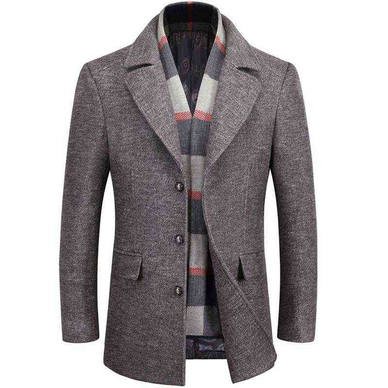 Men's Wool & Blends 2021 Arrival Winter High Quality Casual Gray Trench Coat Men men's Warm Coat winter Jackets Men T220810, Brown
Men's Wool & Blends 2021 Arrival Winter High Quality Casual Gray Trench Coat Men men's Warm Coat winter Jackets Men T220810, Brown