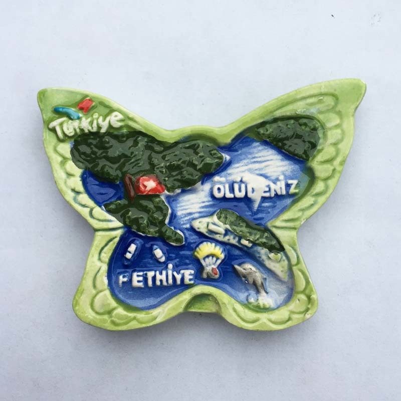 Turkey Tourist Souvenirs Fridge Magnets Refrigerator Stickers Paste Hand Painting Ceramic Home Decor Gift Ideas
