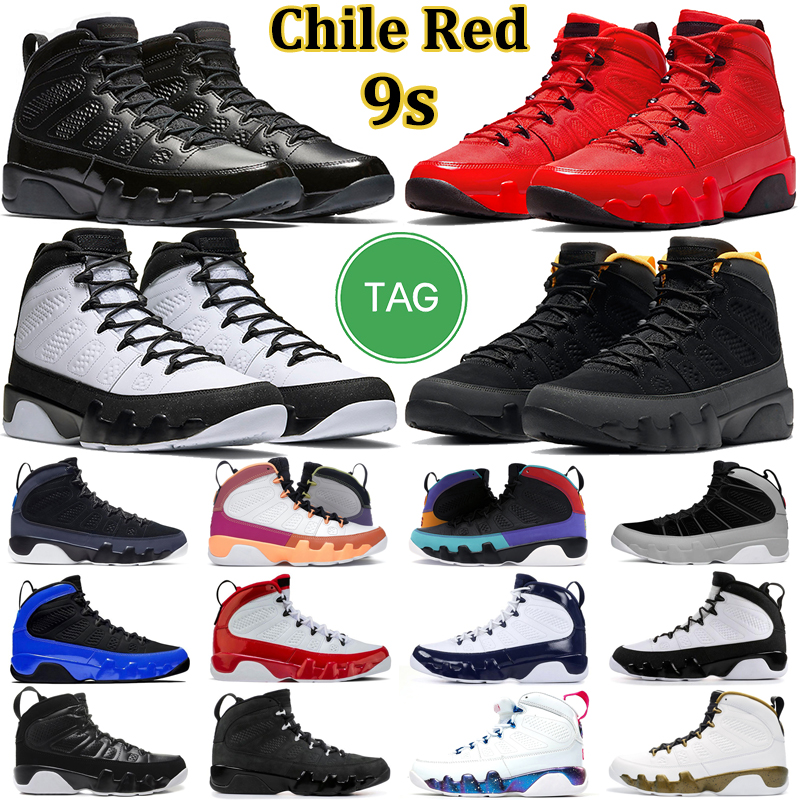 Jumpman OG 9 Men Basketball Shoes 9s Chile Red University Blue Gold Barons Particle Grey Bred Patent Space Jace Mens Trainers Sports Sneakers 40-47
Jumpman OG 9 Men Basketball Shoes 9s Chile Red University Blue Gold Barons Particle Grey Bred Patent Space Jace Mens Trainers Sports Sneakers 40-47