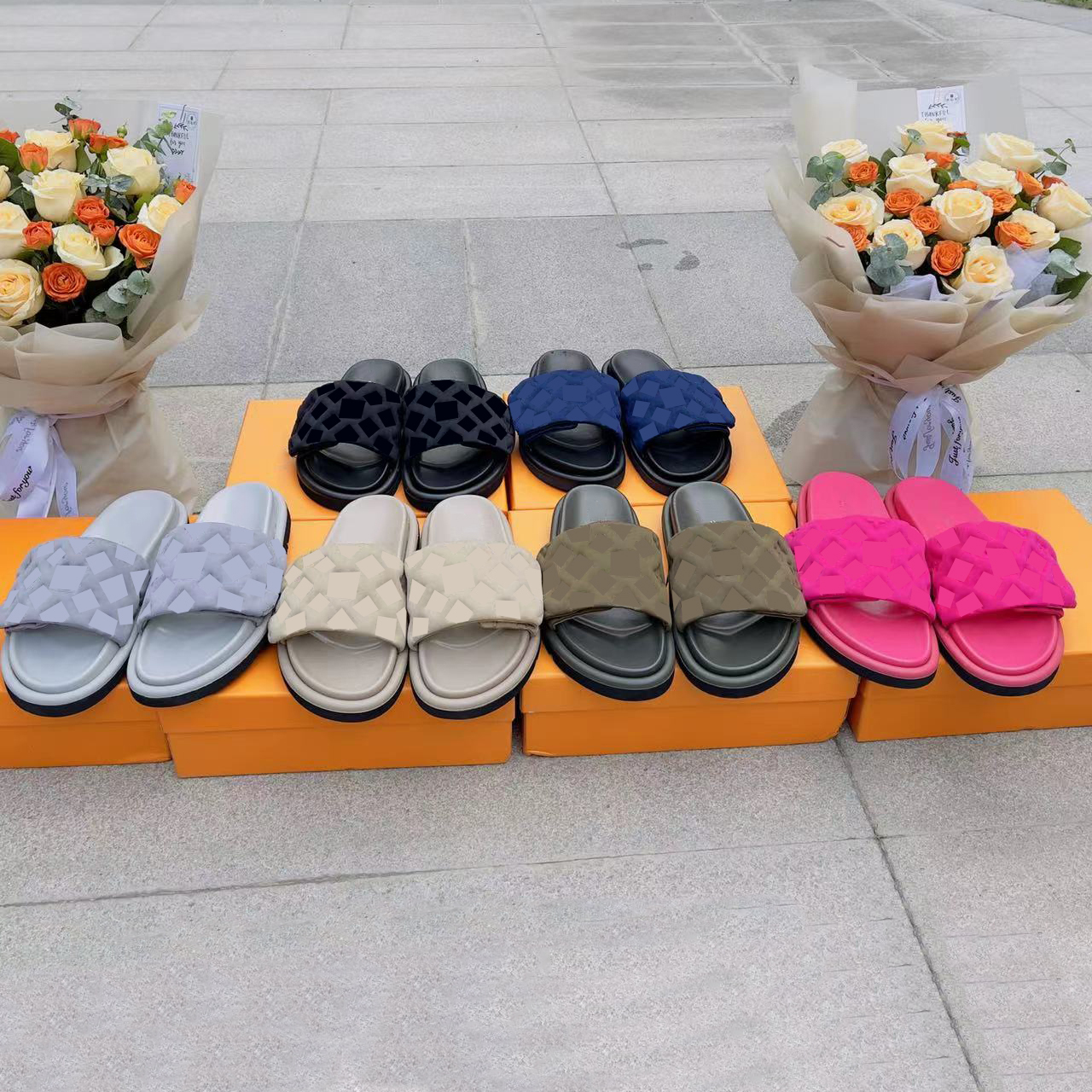 POOL PILLOW Women Slippers Thong Sandals Cutout Leather Sandal Flat Bow Spikes Luxury Leather Platform Slipper Woman Flip-Flops Size 35-46, 16
POOL PILLOW Women Slippers Thong Sandals Cutout Leather Sandal Flat Bow Spikes Luxury Leather Platform Slipper Woman Flip-Flops Size 35-46, 16