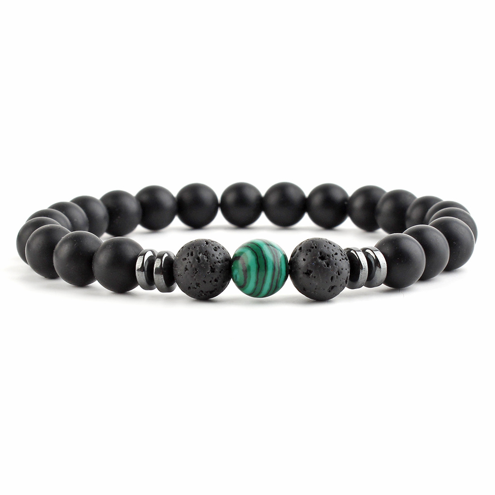 Classic Natural Stone Lava Beads Strands Bracelet High Quality Jewelry for Men Women Gift