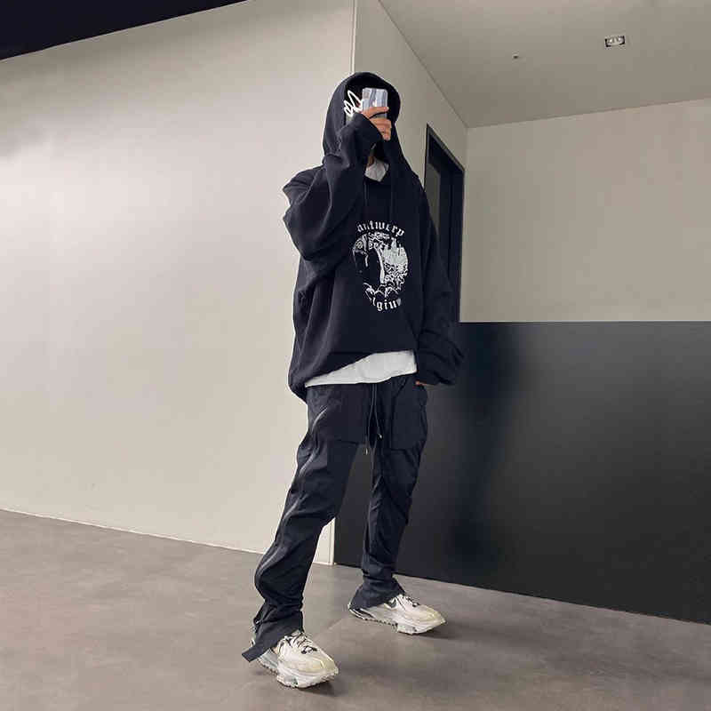 Undermycar Multi Pocket Pressure Glue Side Zipper High Arcade Can American Vibe Style Loose Pants Men's Autumn, Black
Undermycar Multi Pocket Pressure Glue Side Zipper High Arcade Can American Vibe Style Loose Pants Men's Autumn, Black
