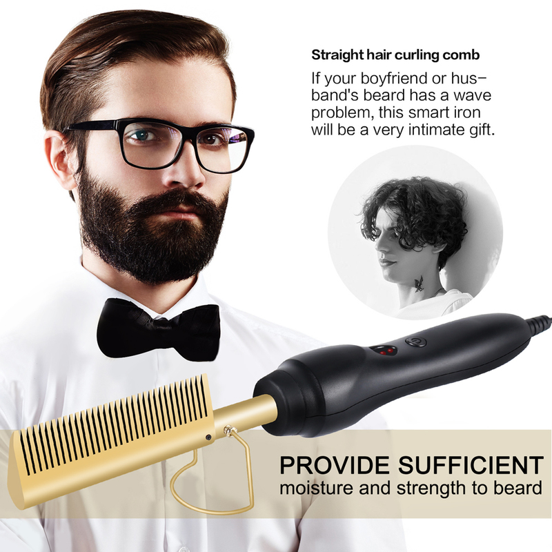 Hair Straightener Curler Comb Wet and Dry Use Professional Brush Electric Alloy Drop 220623