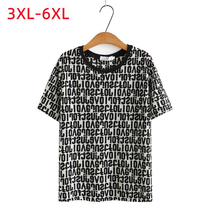 Women's Plus Size T-Shirt Ladies Summer Tops For Women Large Short Sleeve Slim Elastic Black Letter Print 3XL 5XL 6XLWomen's
Women's Plus Size T-Shirt Ladies Summer Tops For Women Large Short Sleeve Slim Elastic Black Letter Print 3XL 5XL 6XLWomen's