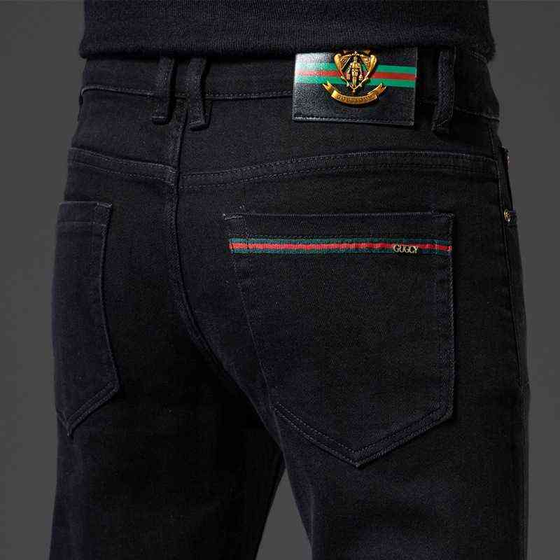End High Jeans Men's Slim Fit Small Feet Autumn Winter Straight Tube Pure Black Elastic Korean Boys'
End High Jeans Men's Slim Fit Small Feet Autumn Winter Straight Tube Pure Black Elastic Korean Boys'