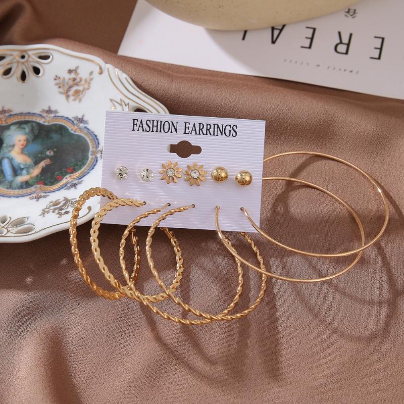 Hoop & Huggie Oversize Big Earrings Set For Women Exaggerated Circle Gold Color/ Pearl Sets TRENDY JewelryHoop
Hoop & Huggie Oversize Big Earrings Set For Women Exaggerated Circle Gold Color/ Pearl Sets TRENDY JewelryHoop