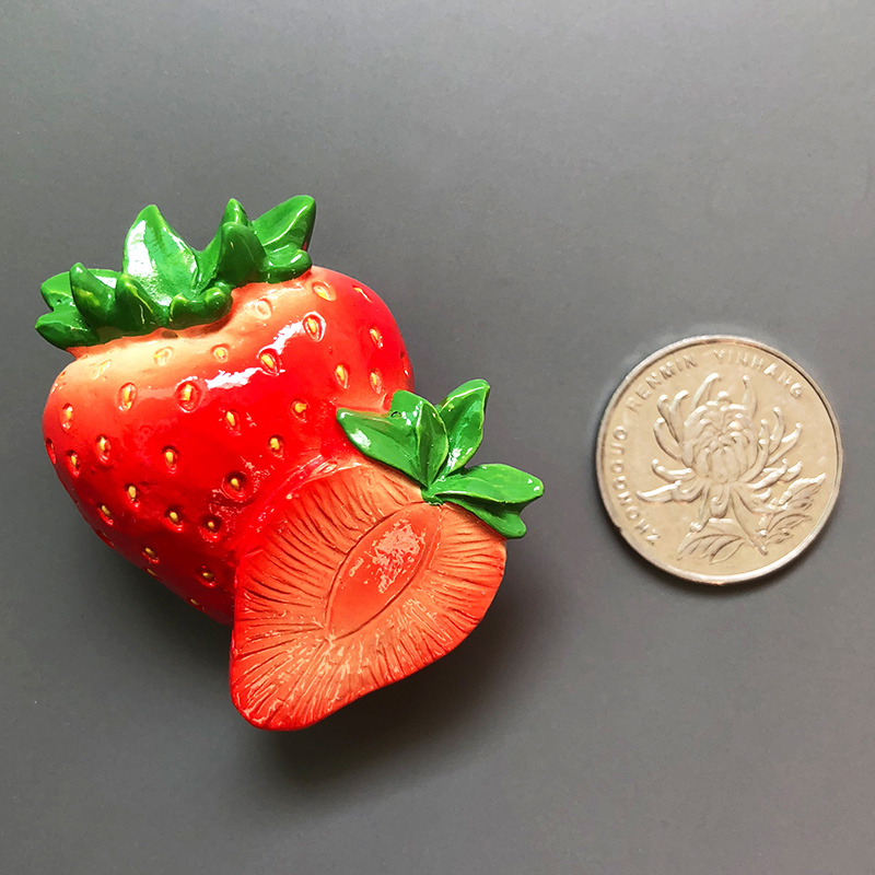Creative 3D fresh fruit refrigerator magnetic stickers magnetic food room decoration Pineapple lemon cherry fridge magnets gift
