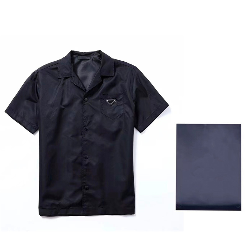 Classic Nylon Inverted Triangle T Shirts Short Sleeve Men Shirt Designer Polo Tees High Quality Streetwear Tee Tops, Black/with envelope bag
Classic Nylon Inverted Triangle T Shirts Short Sleeve Men Shirt Designer Polo Tees High Quality Streetwear Tee Tops, Black/with envelope bag