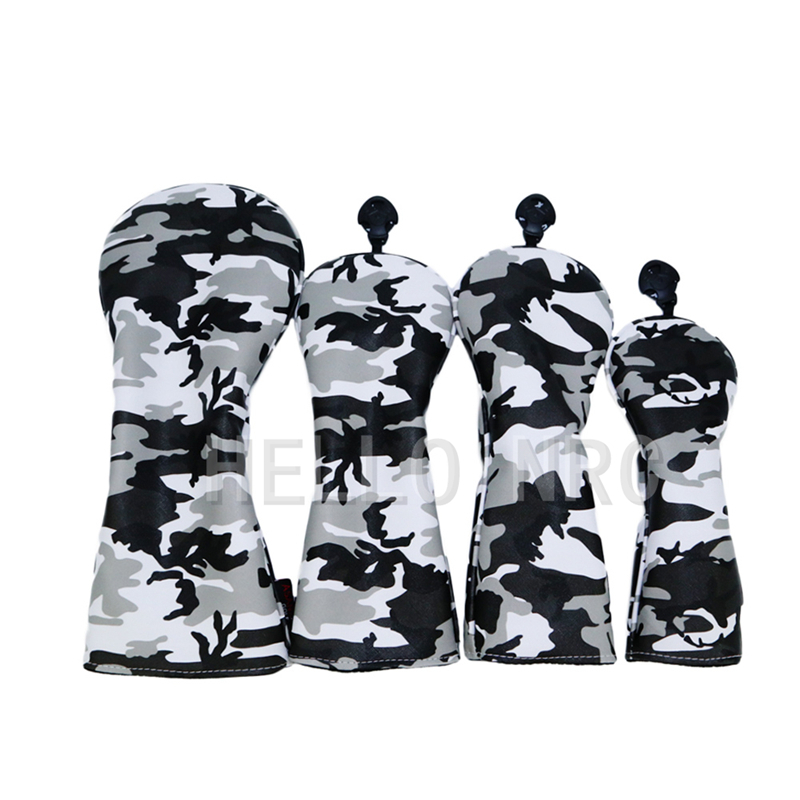 Golf Club Headcover for #1 Driver #3 #5 Fairway Wood Head Camouflage Pattern 4Pcs/Set Grey 220613
Golf Club Headcover for #1 Driver #3 #5 Fairway Wood Head Camouflage Pattern 4Pcs/Set Grey 220613