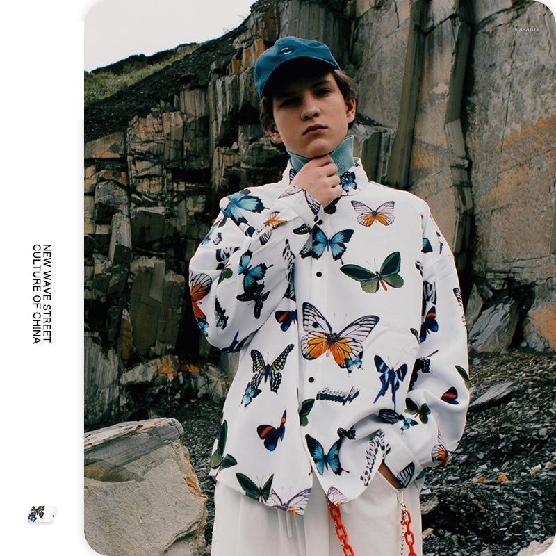 Individuality Men's Women's Shirts Elegant White Background Butterfly Print Long-sleeved Street Loose Casual Shirt
Individuality Men's Women's Shirts Elegant White Background Butterfly Print Long-sleeved Street Loose Casual Shirt