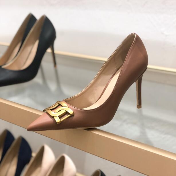 Designer Women sexy stiletto heel shoes pumps Shallow mouth Slip-On pointed toe Metal square buckle Lady high heels Party dance Single shoes plus size 35~39, Black ( heels 8 cm )
Designer Women sexy stiletto heel shoes pumps Shallow mouth Slip-On pointed toe Metal square buckle Lady high heels Party dance Single shoes plus size 35~39, Black ( heels 8 cm )