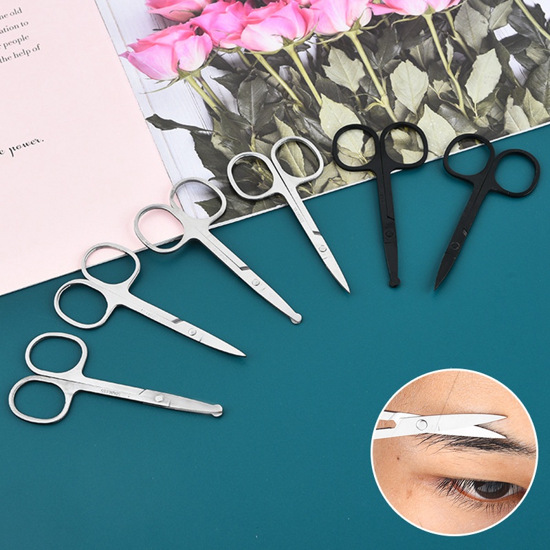 Eyebrow Scissors Stainless Steel Nail Tools Eyebrow Nose Eyelash Scissor Multifunctional Facial Hair Trimmer Makeup Beauty Tool 125
Eyebrow Scissors Stainless Steel Nail Tools Eyebrow Nose Eyelash Scissor Multifunctional Facial Hair Trimmer Makeup Beauty Tool 125