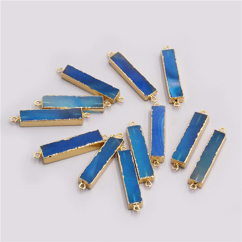 Pendant Necklaces 2pcs Natural 2 Hole Blue Agates Stone Connector Quartz Druzy Charm Prndants Bracelet Necklace Jewelry Making Diy
Pendant Necklaces 2pcs Natural 2 Hole Blue Agates Stone Connector Quartz Druzy Charm Prndants Bracelet Necklace Jewelry Making Diy
