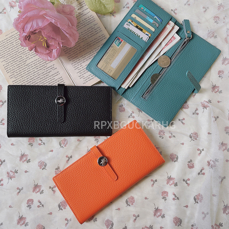 Genuine Leather Women Wallets Luxury Long Hasp Lychee Pattern Coin Purses Female Brand Solid Colors Thin Clutch Phone Bag 220401, Orange-s-with logo
Genuine Leather Women Wallets Luxury Long Hasp Lychee Pattern Coin Purses Female Brand Solid Colors Thin Clutch Phone Bag 220401, Orange-s-with logo