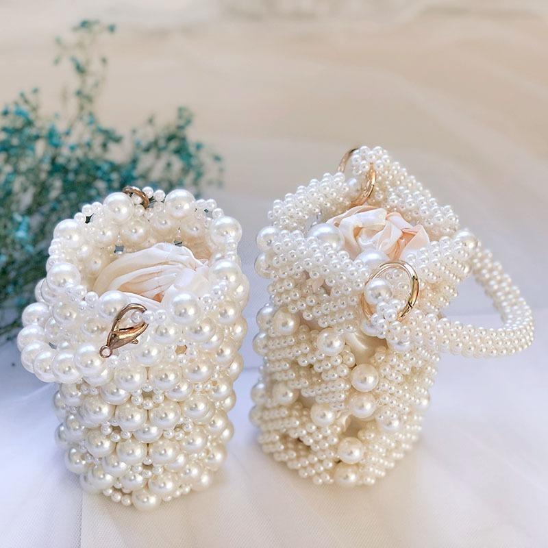 Evening Bags Hand-made Imitation Pearl Woven Bead Bag Slanted Tote Bucket BagEvening, As picture
Evening Bags Hand-made Imitation Pearl Woven Bead Bag Slanted Tote Bucket BagEvening, As picture