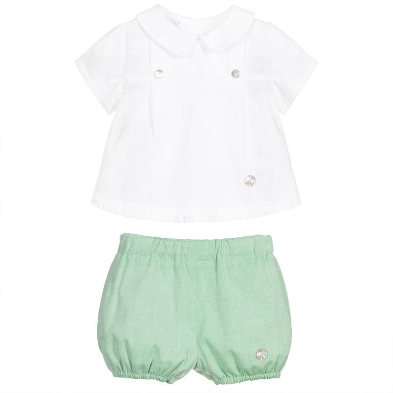 Clothing Sets Baby Boy Summer Outfits Infant Baptism Birthday Clothes Set Toddler White Shirt Green Shorts Spanish Boutique ClothingClothing, Tops and pants
Clothing Sets Baby Boy Summer Outfits Infant Baptism Birthday Clothes Set Toddler White Shirt Green Shorts Spanish Boutique ClothingClothing, Tops and pants