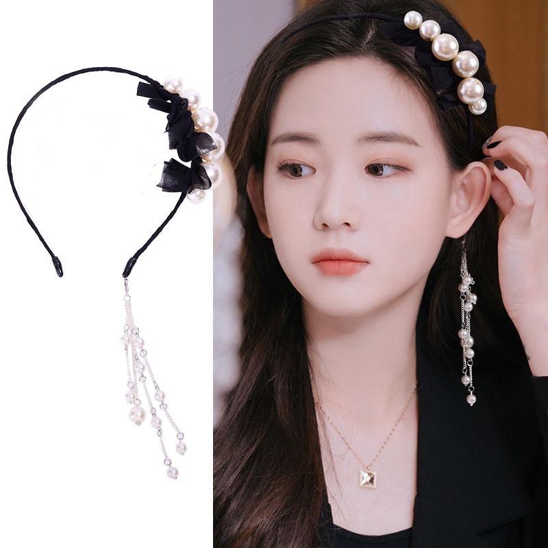Bandanas Hair Band Female Tassel Wild Go Out Imitation Pearl Detachable Headband Sen Super Fairy Hairpin Headdress
Bandanas Hair Band Female Tassel Wild Go Out Imitation Pearl Detachable Headband Sen Super Fairy Hairpin Headdress