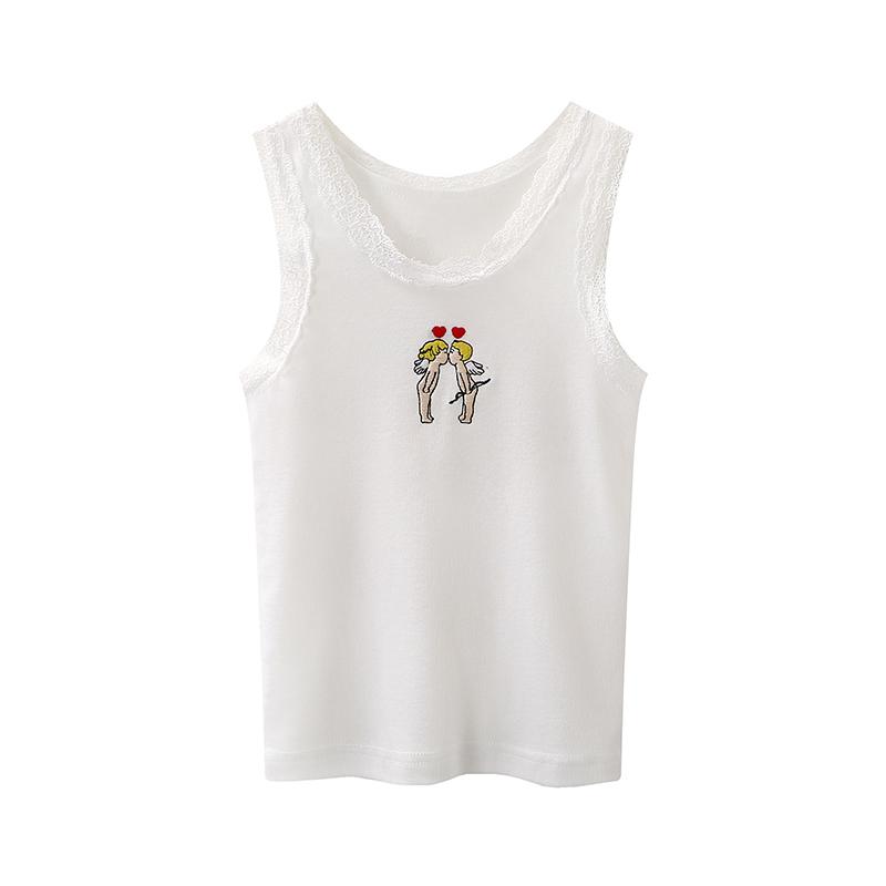 Women's Tanks & Camis PUWD Slim Girls Sweet Lace Tank Tops 2022 Summer Fashion Ladies Bomb Cotton Tees Vintage Women Cute Top Chic, White
Women's Tanks & Camis PUWD Slim Girls Sweet Lace Tank Tops 2022 Summer Fashion Ladies Bomb Cotton Tees Vintage Women Cute Top Chic, White