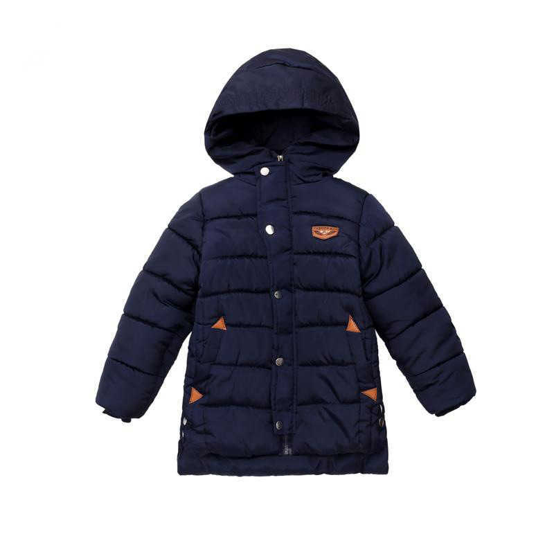 coat Boys' Outwear cotton new winter big children's cotton jacket thick children's long cotton coat Windbreaker