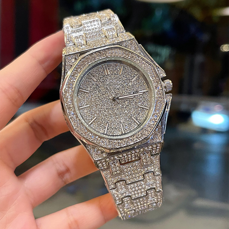 Diamond Mens Watch 40MM Quartz Movement Watches For Men Stainless Steel Diamonds Bezel Wristwatches Wristwatch Montre de luxe Multiple Colour, Color 1
Diamond Mens Watch 40MM Quartz Movement Watches For Men Stainless Steel Diamonds Bezel Wristwatches Wristwatch Montre de luxe Multiple Colour, Color 1