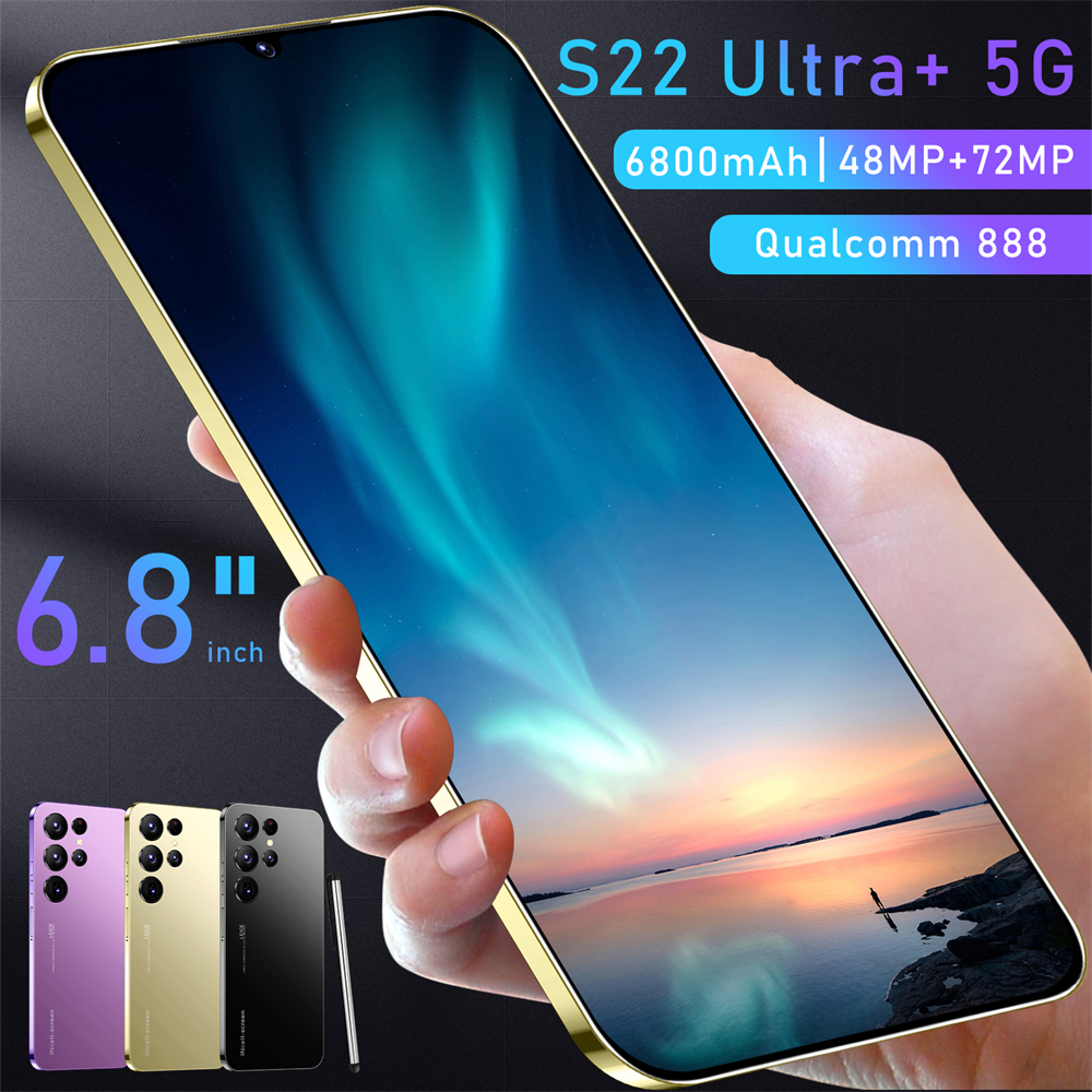 Web celebrity Tik Tok Mobile favors Smartphone S22 Ultra 6.8 inch large screen 16 plus 1T
Web celebrity Tik Tok Mobile favors Smartphone S22 Ultra 6.8 inch large screen 16 plus 1T