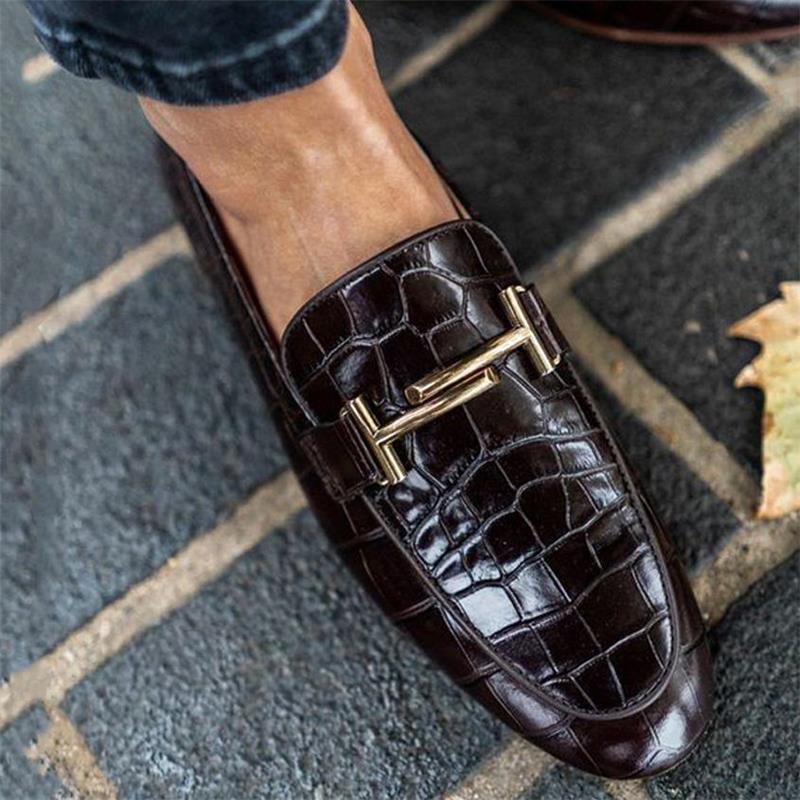 Men Pu Leather Loafers Shoes Slip on Casual Dress Brogue Spring Vintage comfortable Metal Classic Male Casual HA713, Black
Men Pu Leather Loafers Shoes Slip on Casual Dress Brogue Spring Vintage comfortable Metal Classic Male Casual HA713, Black