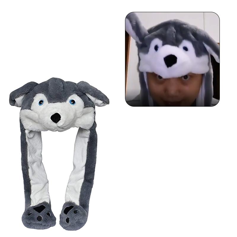 Berets Cartoon Wolf Women's Hat Beanie Winter Plush Moving Ears Funny Earflaps Movable Toy For Women Child Girls BoysBerets, 4a
Berets Cartoon Wolf Women's Hat Beanie Winter Plush Moving Ears Funny Earflaps Movable Toy For Women Child Girls BoysBerets, 4a