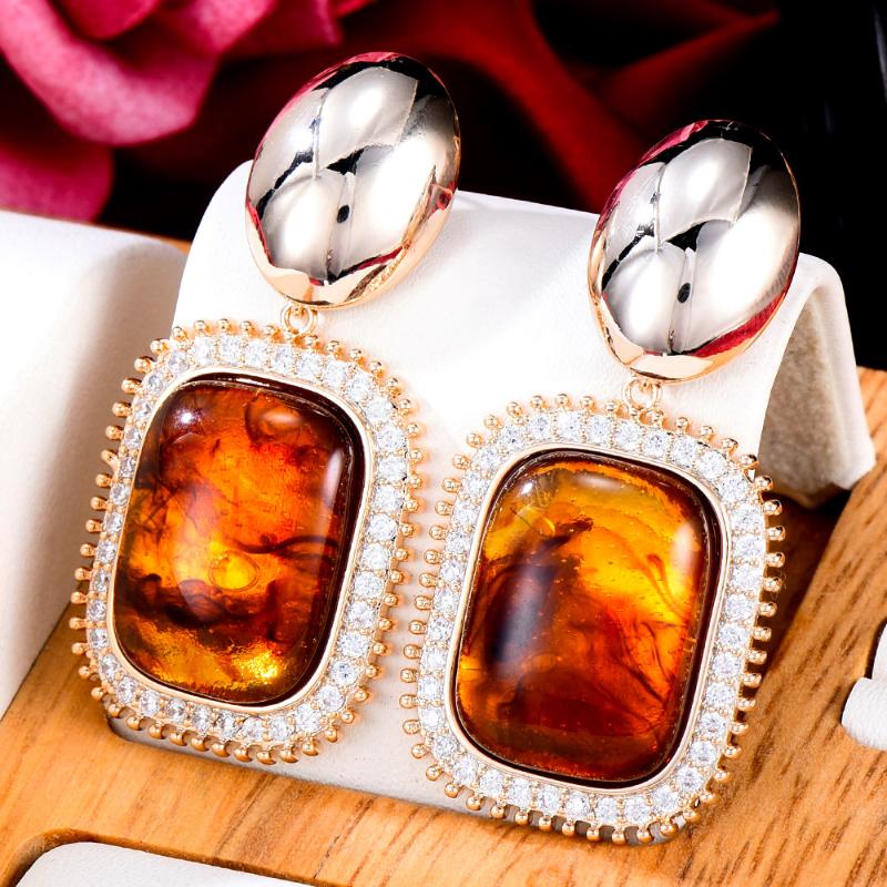 Dangle & Chandelier Trendy Tiger Brown Drop Earrings For Women Wedding Party Cubic Zircon Dubai Bridal Earring Boucle D'oreille 2022Dang
Dangle & Chandelier Trendy Tiger Brown Drop Earrings For Women Wedding Party Cubic Zircon Dubai Bridal Earring Boucle D'oreille 2022Dang