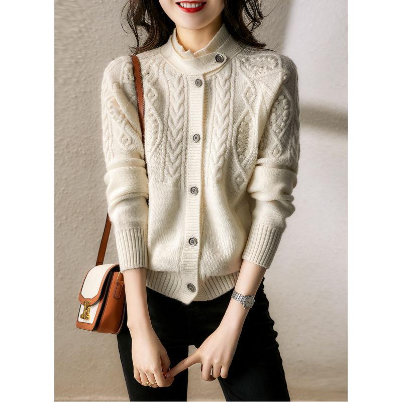 Women's Knits & Tees 2022 Autumn Women Short Color Sweater Single-breasted Knitted Cardigan Female Korean Fashion Loose Jumper Top L1060, White
Women's Knits & Tees 2022 Autumn Women Short Color Sweater Single-breasted Knitted Cardigan Female Korean Fashion Loose Jumper Top L1060, White