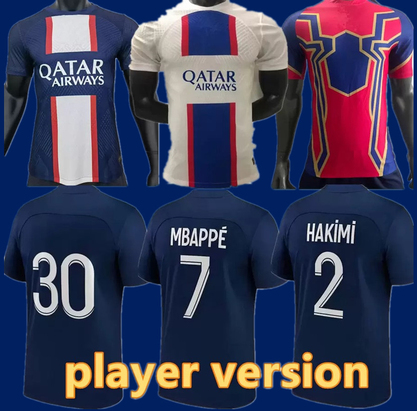 Player version MBAPPE HAKIMI PLAYER #30 soccer jersey SERGIO RAMOS 22 23 Maillots de football MARQUINHOS VERRATTI pSGS men 2022 2023 shirt uniforms maillot foot, Purple
Player version MBAPPE HAKIMI PLAYER #30 soccer jersey SERGIO RAMOS 22 23 Maillots de football MARQUINHOS VERRATTI pSGS men 2022 2023 shirt uniforms maillot foot, Purple