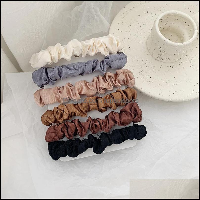 Headband Hair Accessories Tools Products 6Pcs/Lot Women Scrunchies Satin Silk Ties Rope Girls Elastic Rubber Band Hairband Ponytail Holder
Headband Hair Accessories Tools Products 6Pcs/Lot Women Scrunchies Satin Silk Ties Rope Girls Elastic Rubber Band Hairband Ponytail Holder