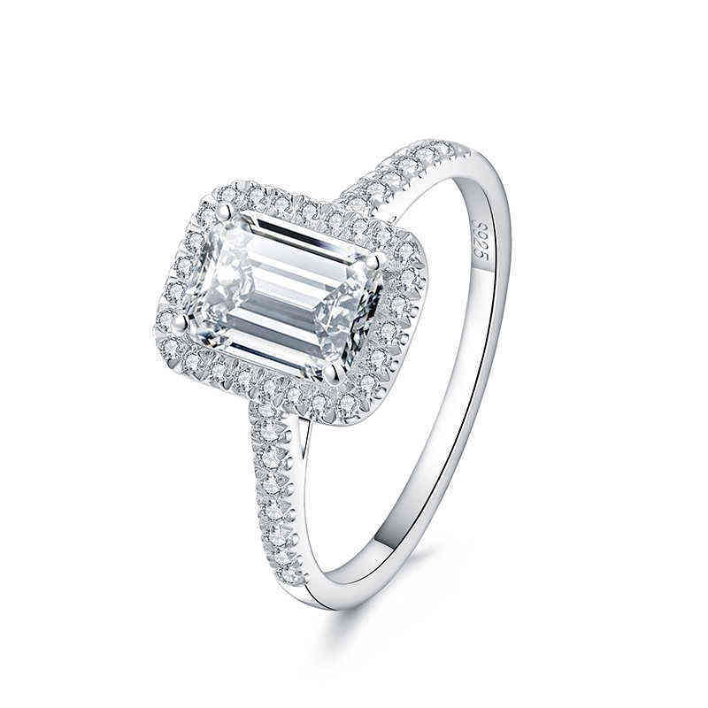 Diamond Promise Ring Sets 925 Sterling Silver Engagement Wedding Rings For Women Bridal Party Jewelry Y220421