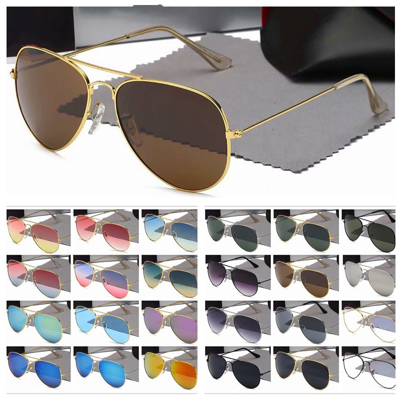 Luxury Designer Sunglasses Men Women Mirror Metal Frame Pilot Sunglass Classic Vintage Eyewear Anti-UV Cycling Driving 1pcs Fashion Sun glasses With Free Case
Luxury Designer Sunglasses Men Women Mirror Metal Frame Pilot Sunglass Classic Vintage Eyewear Anti-UV Cycling Driving 1pcs Fashion Sun glasses With Free Case