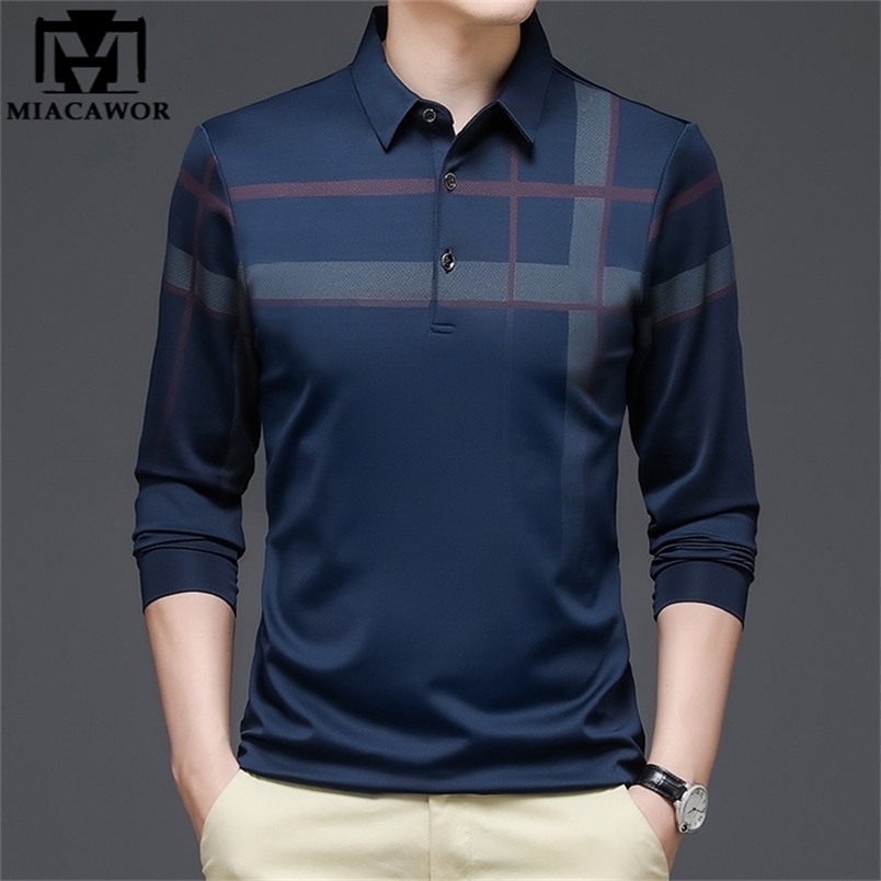 Brand Plaid Polo Shirts Men Spring Autumn Long sleeve Tee Shirts Homme Slim Fit Korean Casual Camisa Polos T1068 220402, Blue
Brand Plaid Polo Shirts Men Spring Autumn Long sleeve Tee Shirts Homme Slim Fit Korean Casual Camisa Polos T1068 220402, Blue